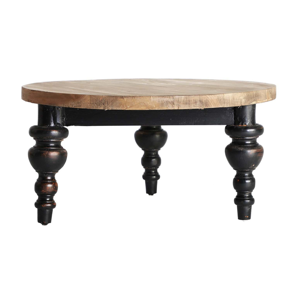 Runder Couchtisch aus Ulmenholz - Maison Oudh