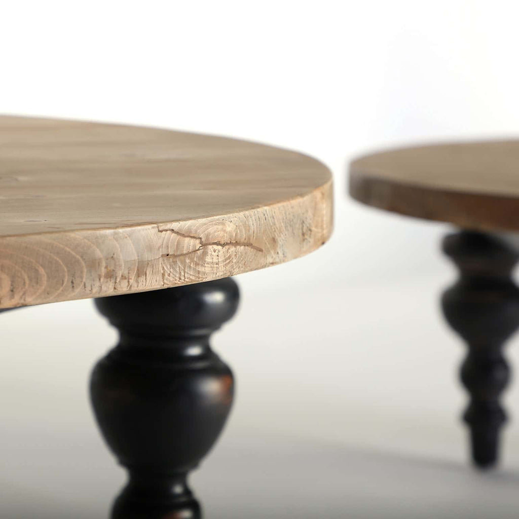 Runder Couchtisch aus Ulmenholz - Maison Oudh