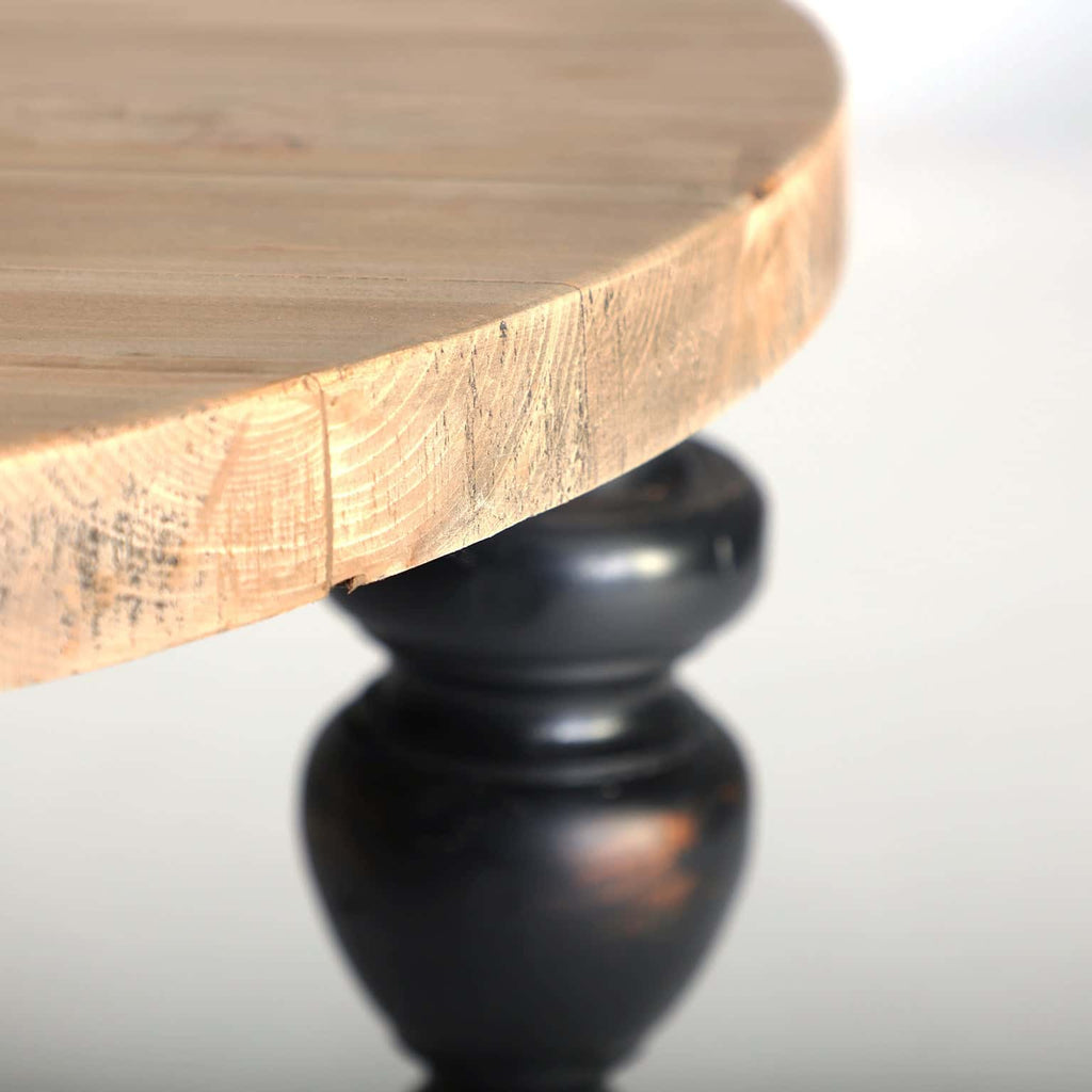 Runder Couchtisch aus Ulmenholz - Maison Oudh