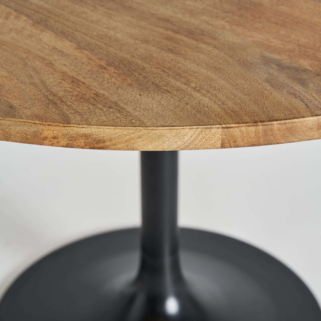 Runder Esstisch aus Mangoholz - Maison Oudh
