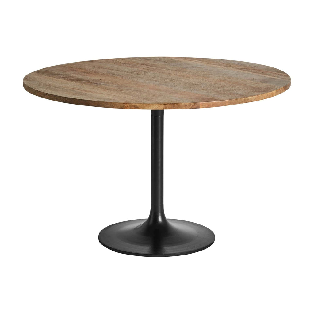 Runder Esstisch aus Mangoholz - Maison Oudh