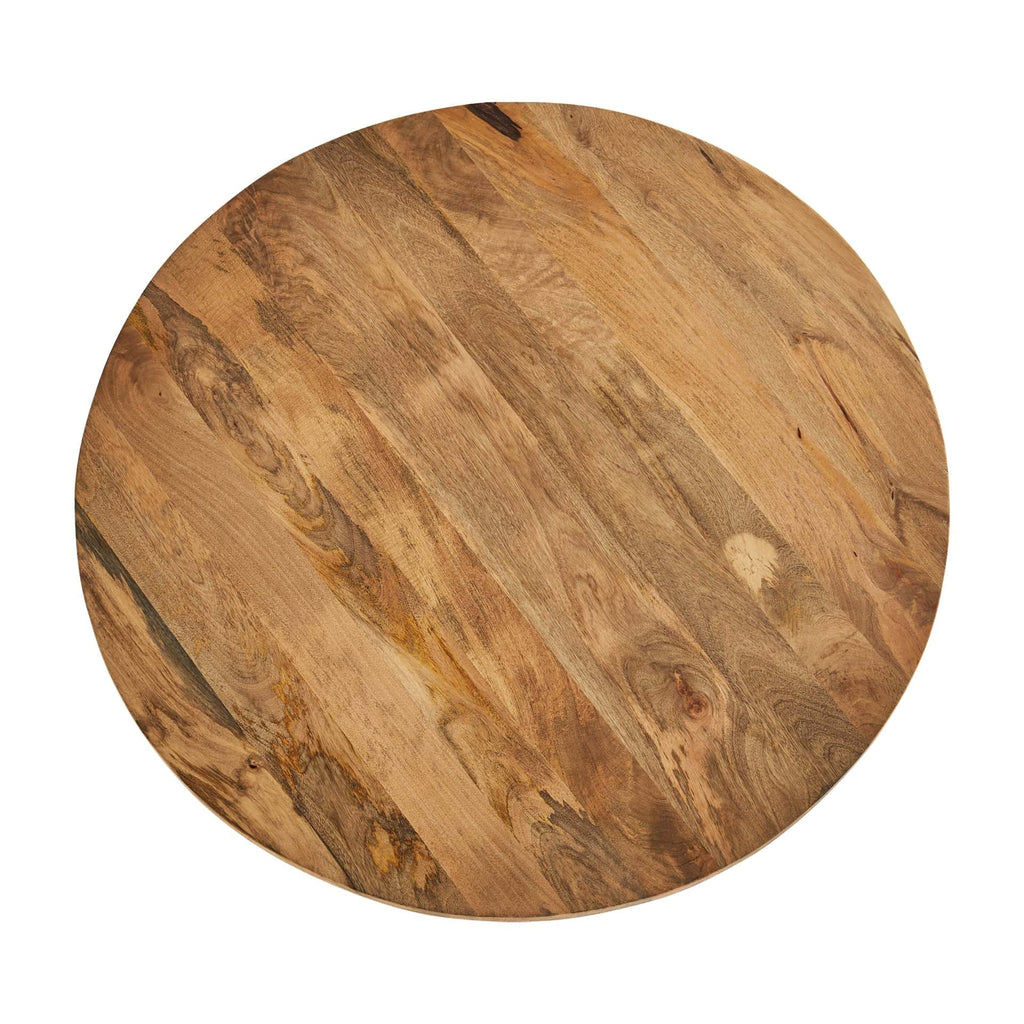 Runder Esstisch aus Mangoholz - Maison Oudh
