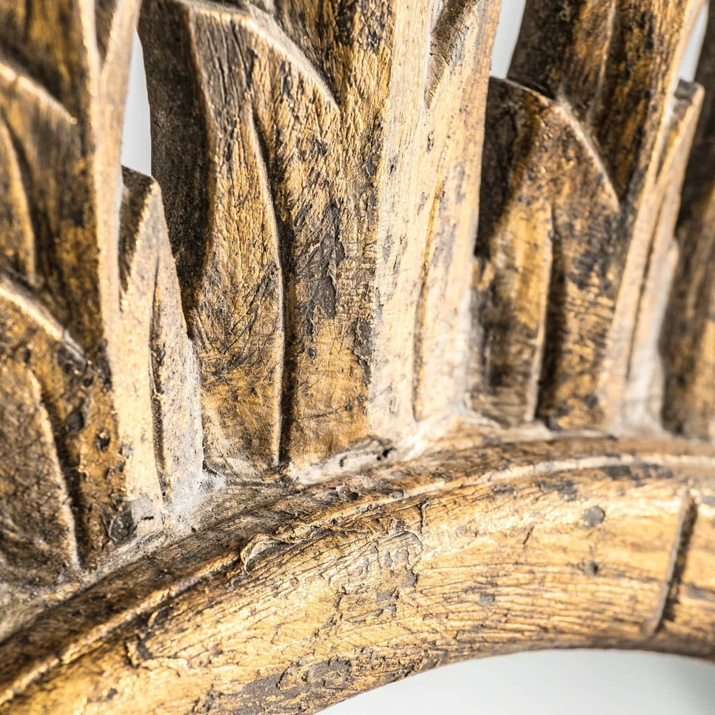 Runder Spiegel in Gold - Maison Oudh