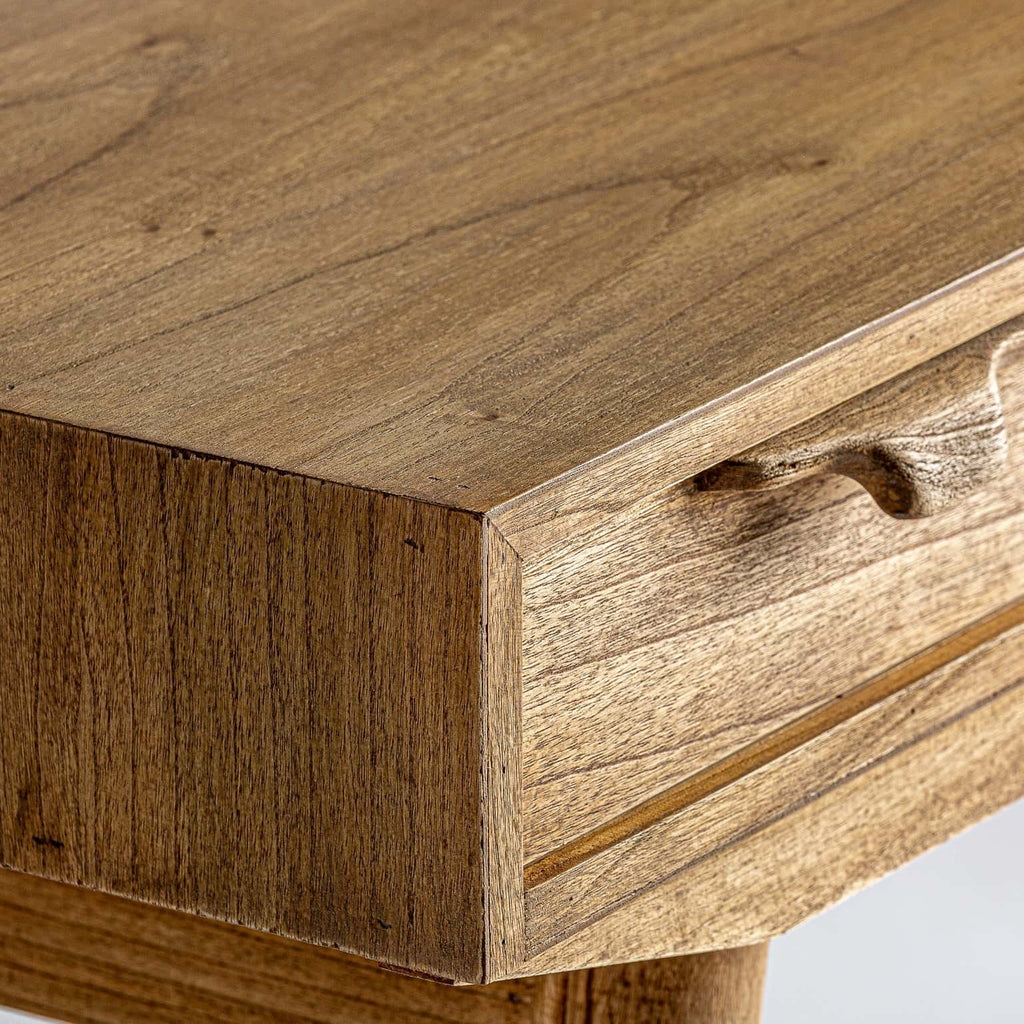 Schreibtisch aus Mindiholz mit Schubladen - Maison Oudh