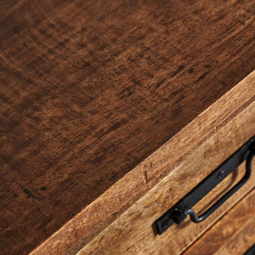 Schreibtisch mit Schubladen aus Mangoholz im Kolonial Stil - Maison Oudh