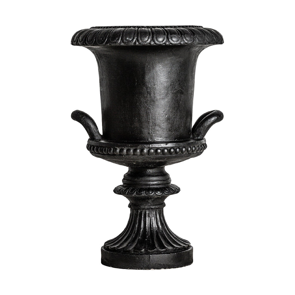 Handgefertigte Schwarze Amphore für Indoor und Outdoor 