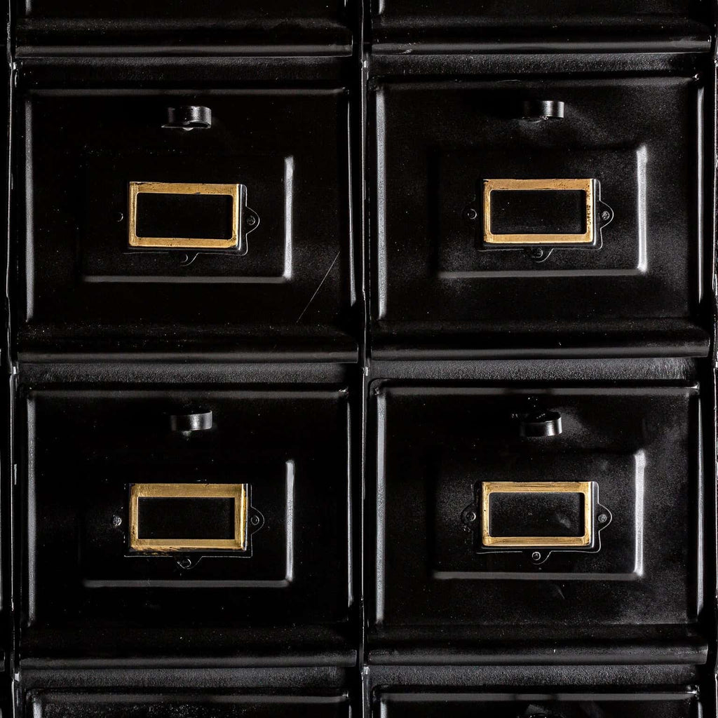Schwarze Kommode aus Schmiedeeisen im Industrial Design - Maison Oudh