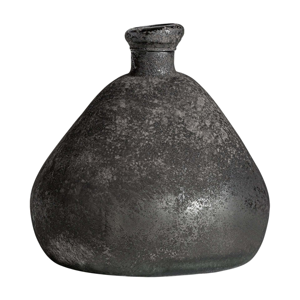 Schwarze Vase aus Glas - Maison Oudh