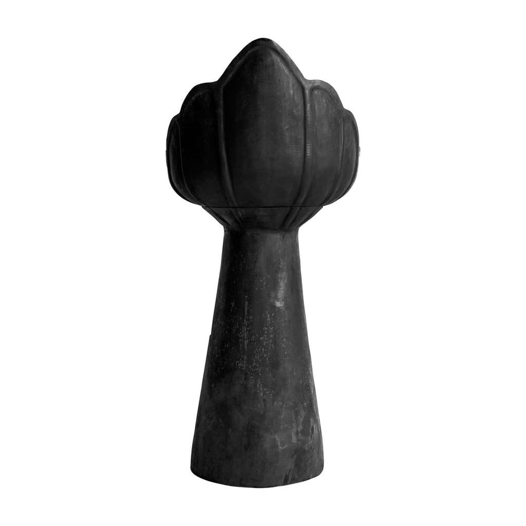 Schwarzer Barstuhl aus Suarholz - Maison Oudh