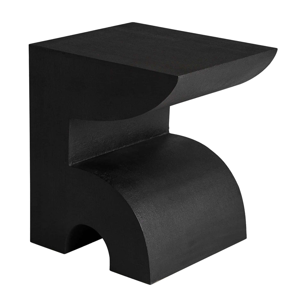 Contemporary Beistelltisch aus Schwarzem Beton