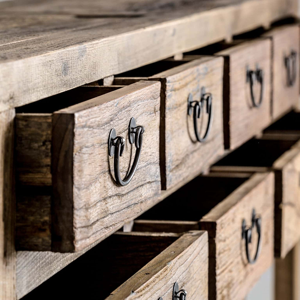 Sideboard aus recyceltem Kiefernholz mit Schubladen - Maison Oudh