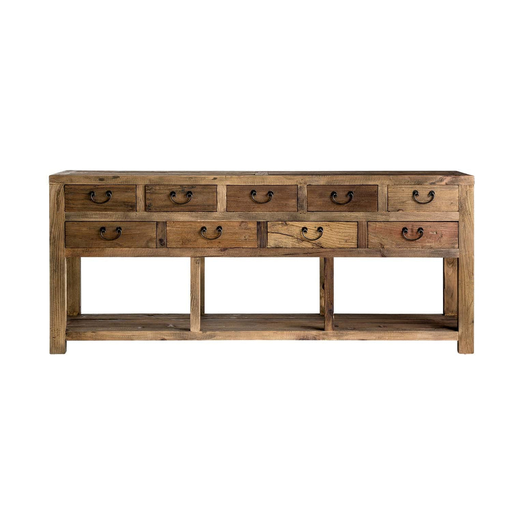 Sideboard mit Schubladenaus Recyceltem Kiefernholz