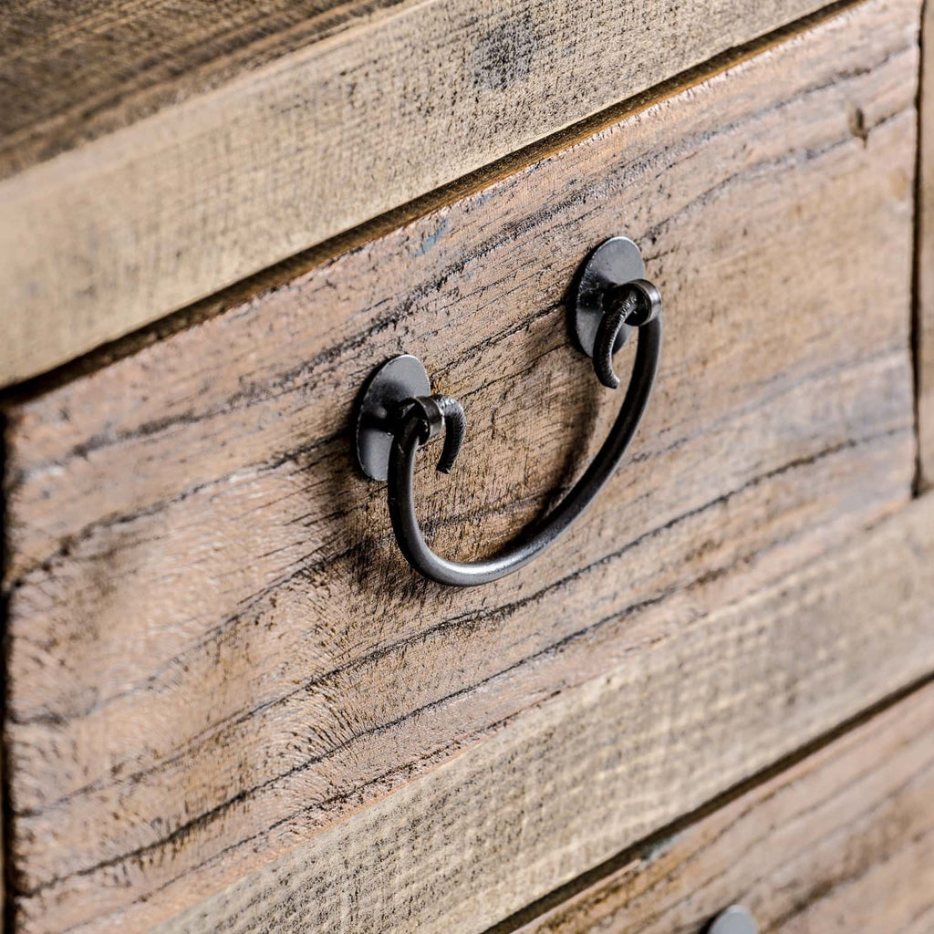 Sideboard aus recyceltem Kiefernholz mit Schubladen - Maison Oudh