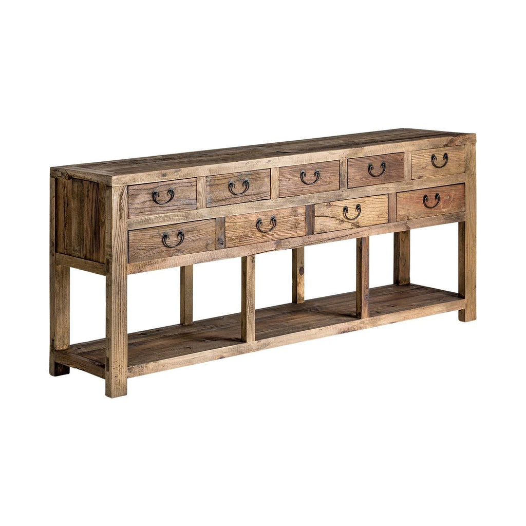 Sideboard aus recyceltem Kiefernholz mit Schubladen - Maison Oudh