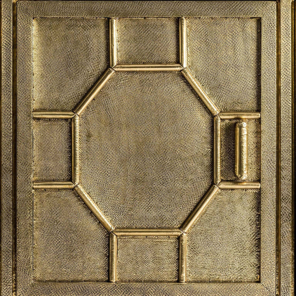 Sideboard in Gold aus Messing mit vier Türen - Maison Oudh