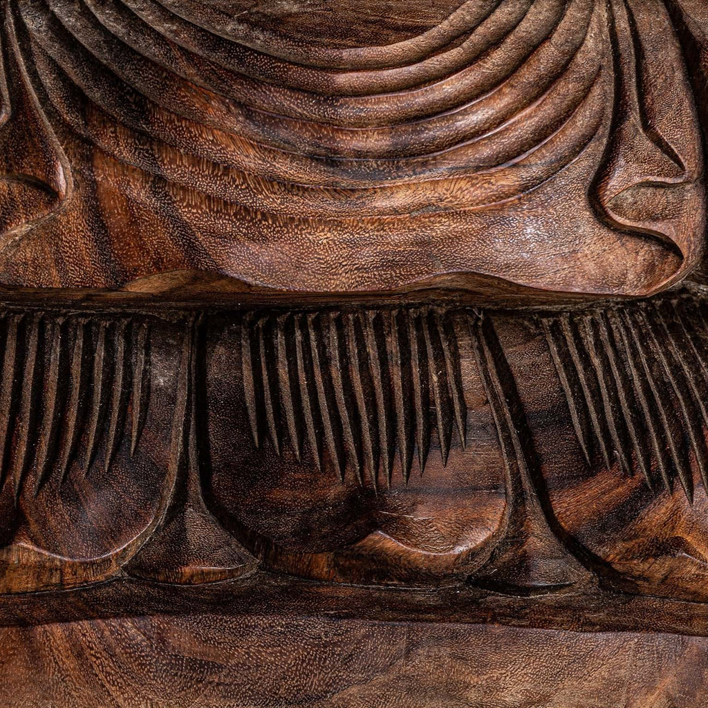 Skulptur Buddha aus Teakholz - Maison Oudh