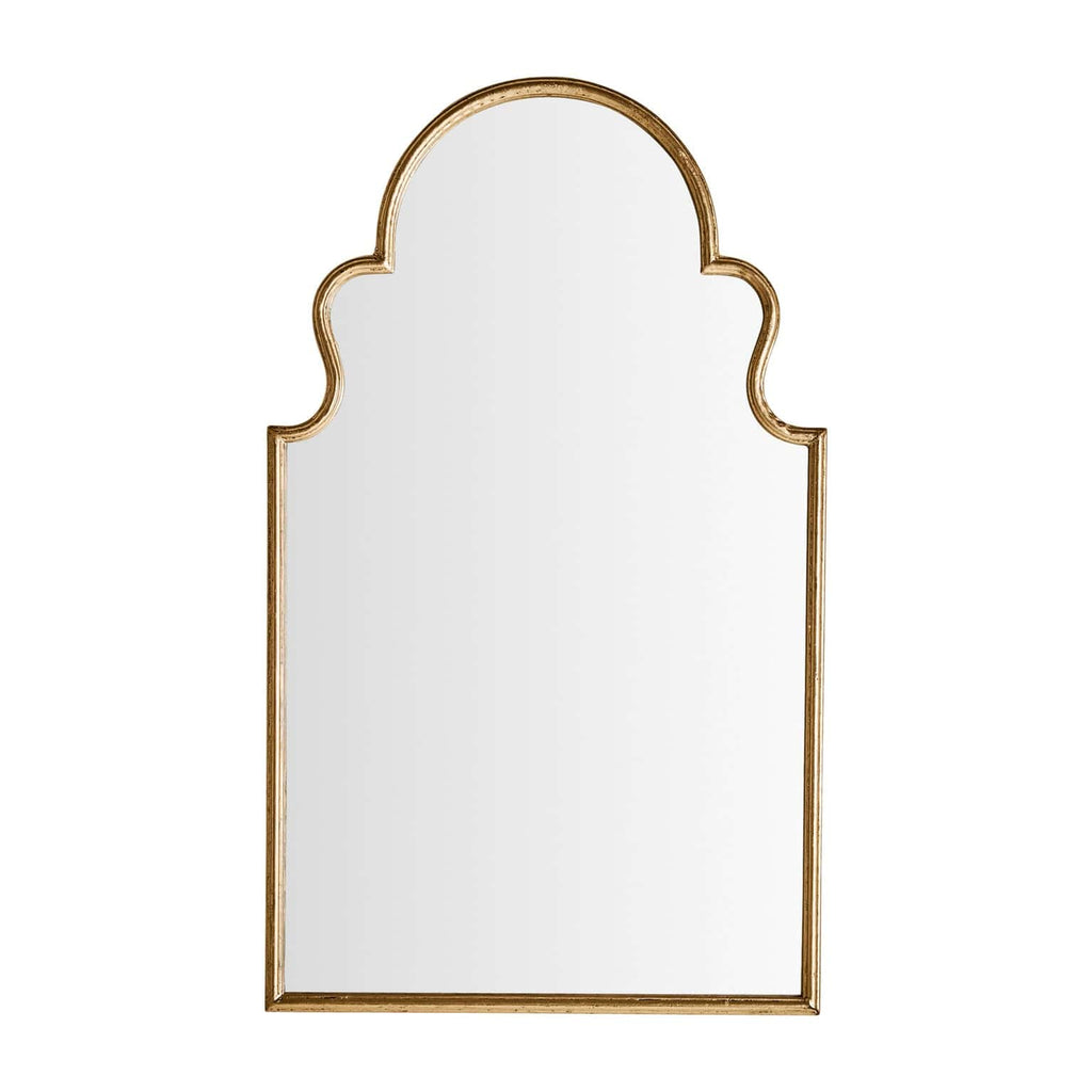Art Deco Spiegel mit goldfarbenem Eisenrahmen – eleganter Wandspiegel für stilvolle Räume. 