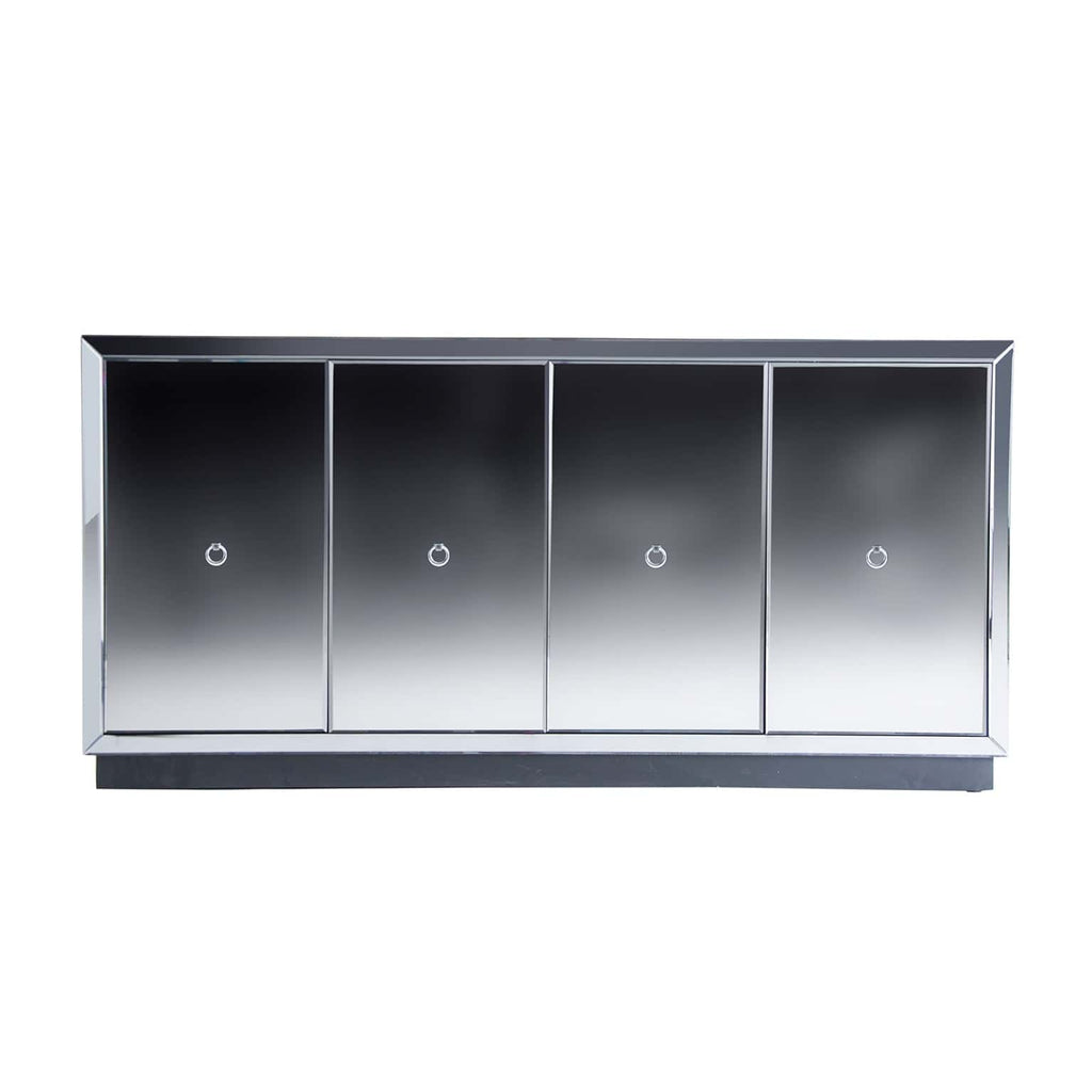 Verspiegeltes Designer Sideboard mit vier Türen