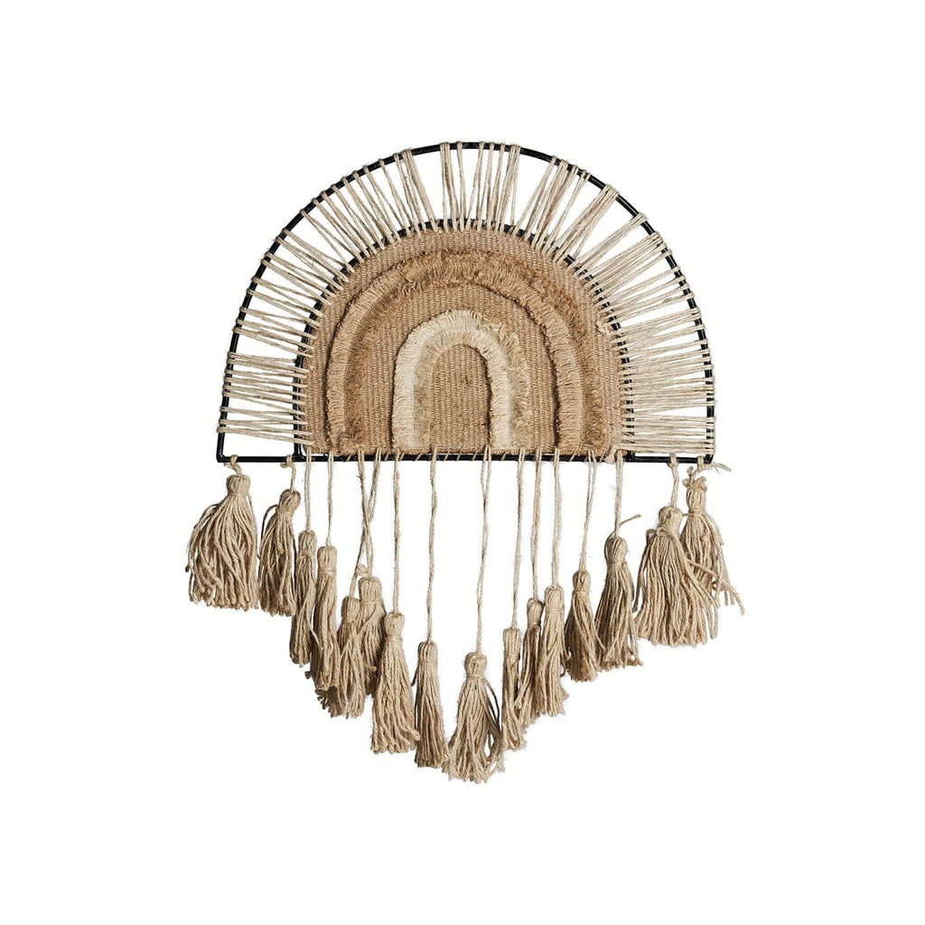 Wanddeko aus Jute und Naturfaser - Maison Oudh