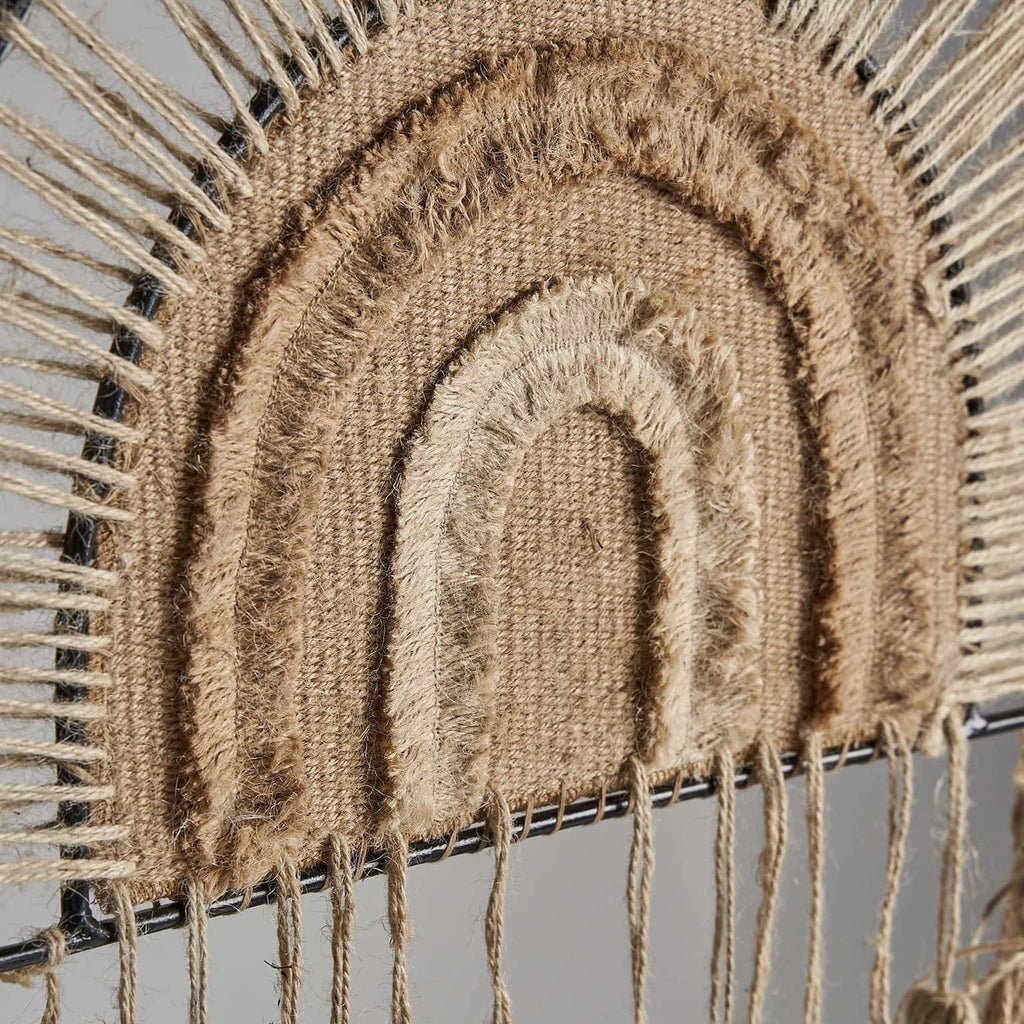 Wanddeko aus Jute und Naturfaser - Maison Oudh