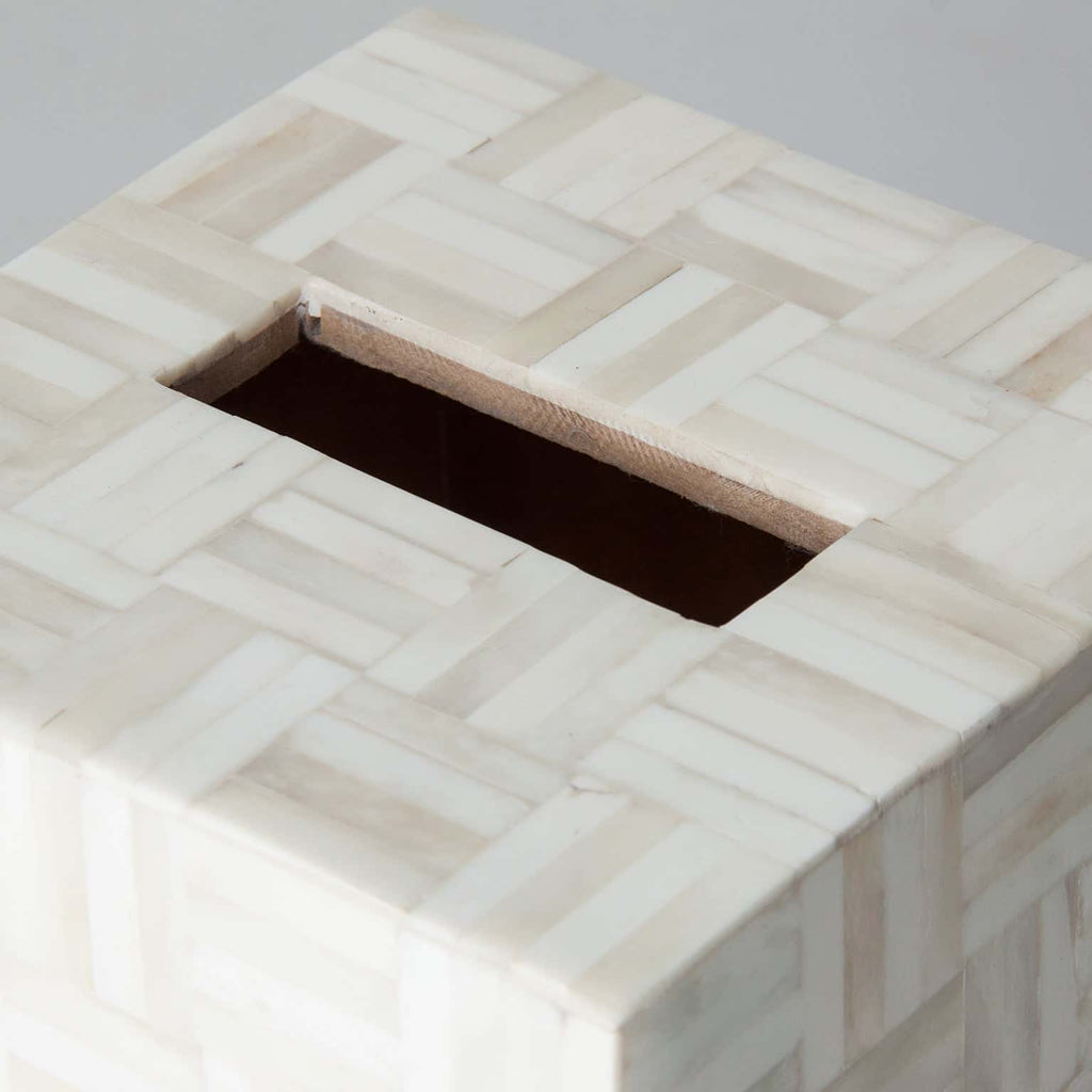 Weisse Kosmetikbox aus Bone - Maison Oudh