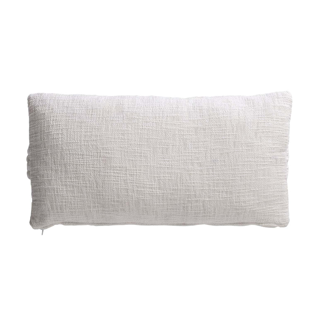 Weißes Kissen mit Provence Stickereien und abnehmbarem Bezug - Maison Oudh